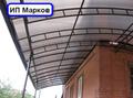 Навесы из поликарбоната, гаражи, ангары.