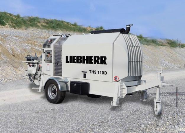 Стационарный бетононасос LIEBHERR - WAITZINGER THS 110 D.