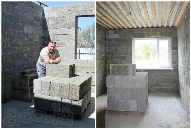 Каменные дома. Строительство домов из арболита, шлакоблока