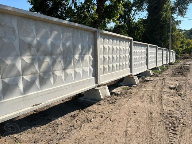 Заборы железобетонные по2-м, п6в, 3пб40.20, пз6